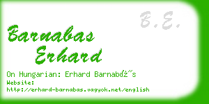 barnabas erhard business card